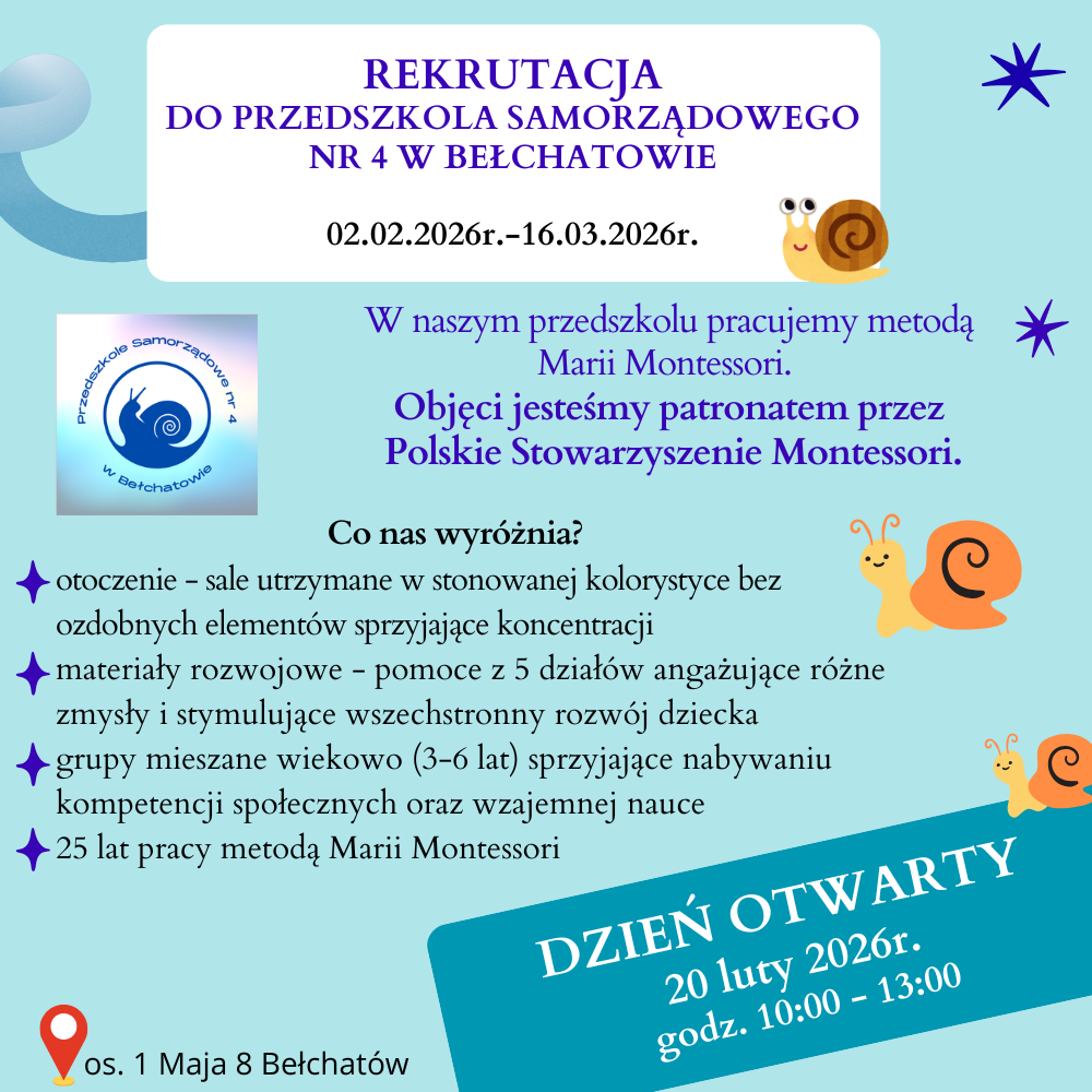 Plakat dotyczący rekrytacji.