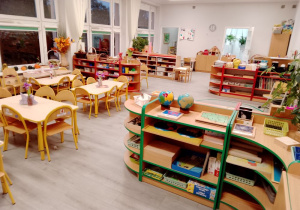 Zdjęcie prezentujące ogólny widok sali Różowych Perełek.